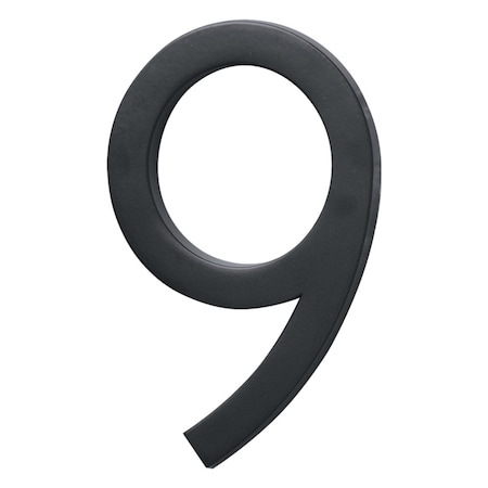 Hy-Ko 4In Black Floating Mount Number 9, 3PK A15098